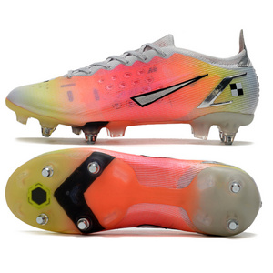 Men Soccer Shoes Custom Design Football Shoes Long Spikes Artificial Grass Outdoor Athletic Cleats Football Boots