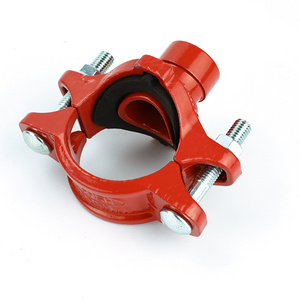 WFHSH Pipe Joint FM UL Approved 2*1" Grooved Mechanical Tee Fire Fighting Casting Pipe Fitting Tee