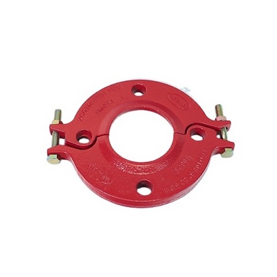 WFHSH Ductile Iron Flange 3" Grooved Split Flange Grooved Pipe Fitting Flanges UL FM Approved Pipe Fitting