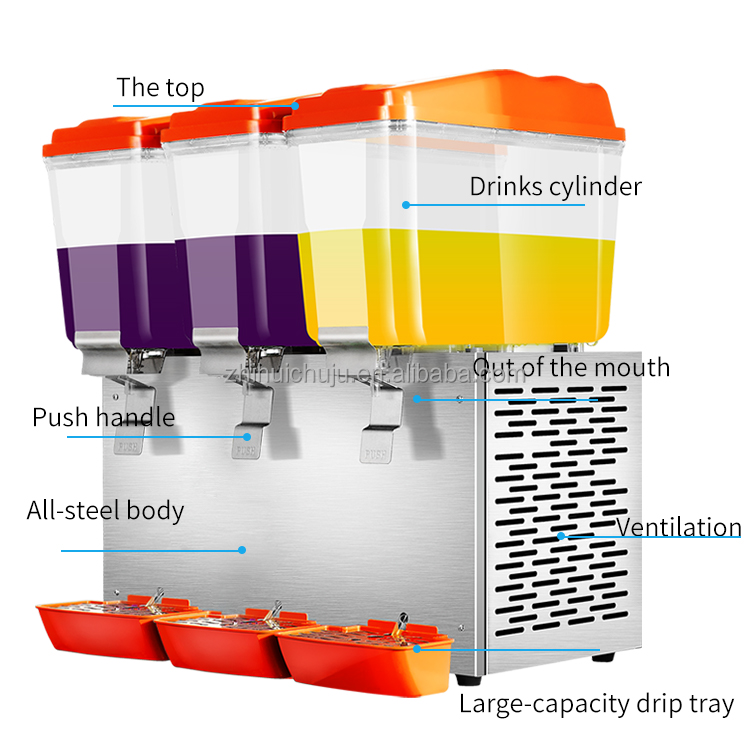 Factory Direct Commercial Beverage Dispenser Cold Fruit Juice Dispenser 16L