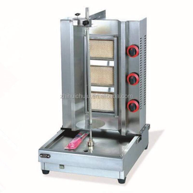 Gas shish kebab machine/automatic kebab grill