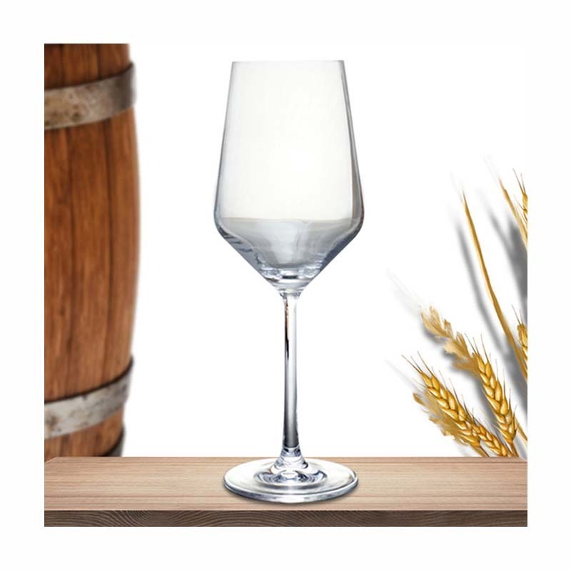 Customized OEM gold wine goblet glass lead-free crystal vertical luxury champagne glass flute gold rim wine glasses