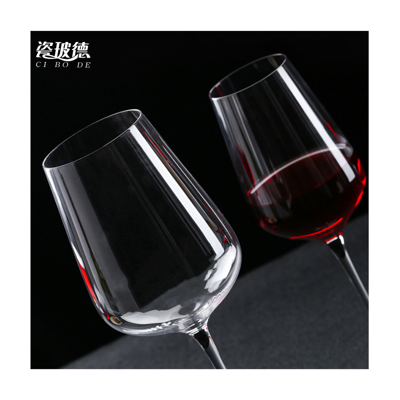 Customized logo Wine goblets Drinking Glasses Cup Long Stem Clear White Red Wine Glass set crystal goblet wine glass