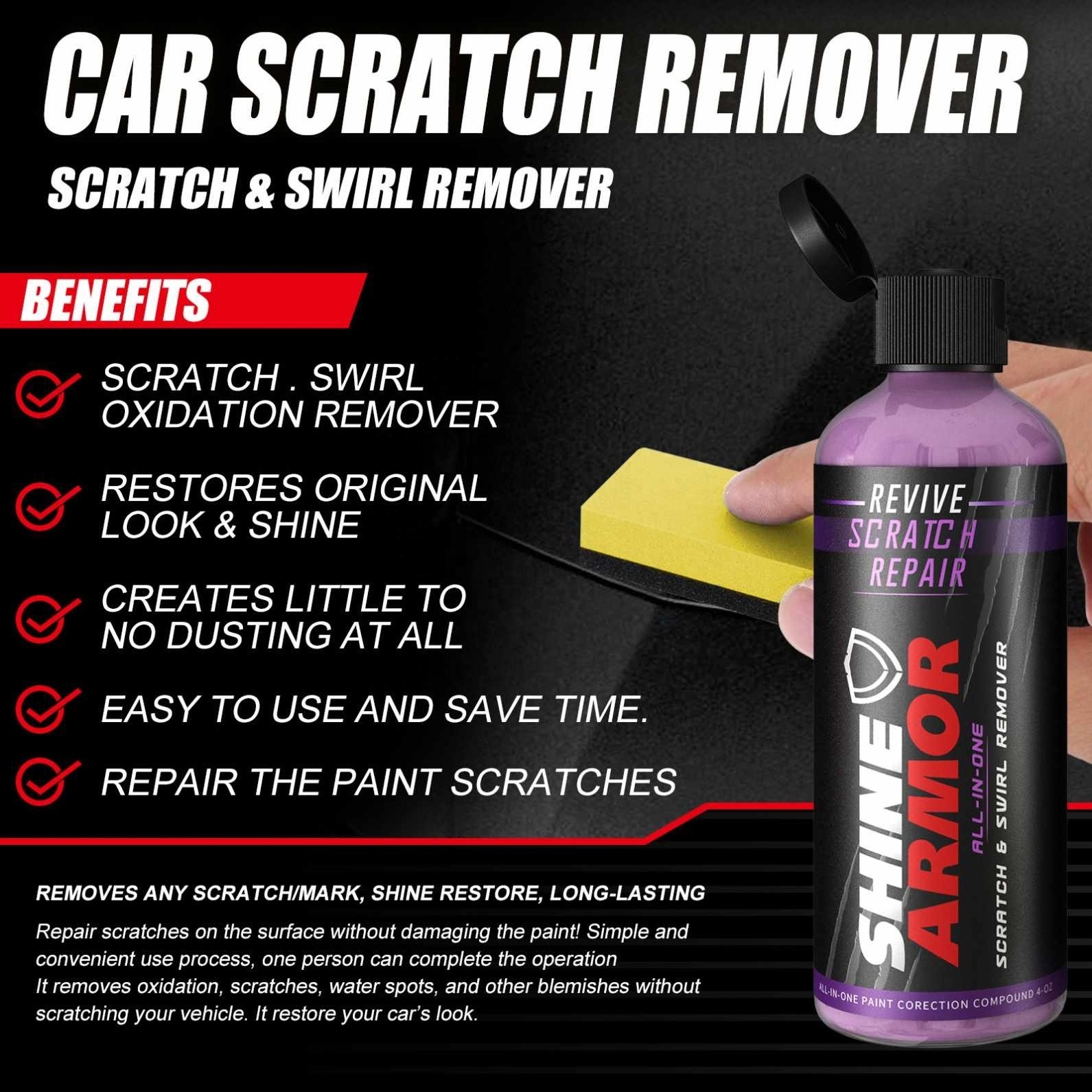 Shine armor Scratch Remover automotive scratch free recovery beauty care polishing paint remover