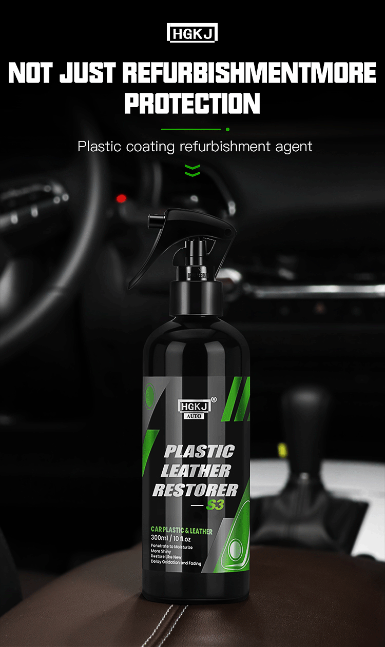 S3 Car Plastic Restorer Polish for Interior Exterior Trim Long-lasting Cleaner Agent Hydrophobic Coating Car Chemicals HGKJ