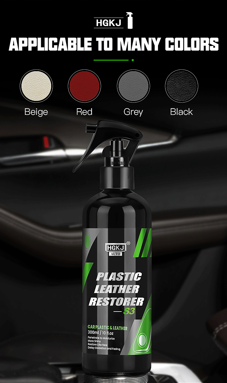 S3 Car Plastic Restorer Polish for Interior Exterior Trim Long-lasting Cleaner Agent Hydrophobic Coating Car Chemicals HGKJ