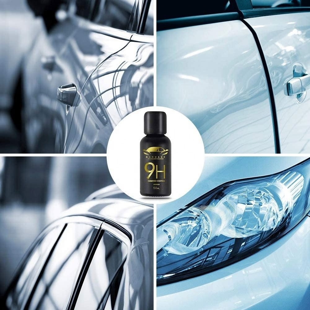 9H Ceramic Car Coating Liquid Glass Waterproof Nano Ceramic Car Paint Care Anti-scratch Super Hydrophobic Glass Coating Car Care