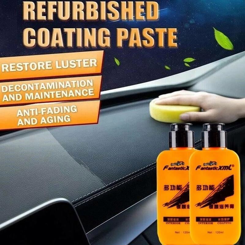 120ml Auto Interior Parts Coating Renovation Restorer Accessories Car Plastic Restore Agent Leather Repair Kit