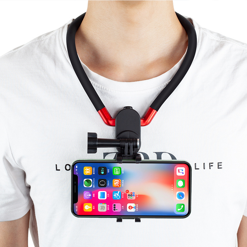 Creative 360 Rotation Neck Hanging Flexible Cell Mobile Mount Stand Lazy Bracket Neck Phone Holder