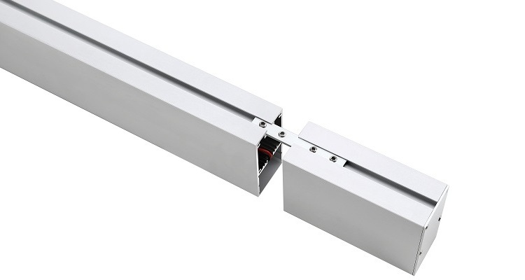 Seamless Connection 60W Aluminum Led Batten Hotel Office Suspended Lighting Linkable Led Linear Pendant Light