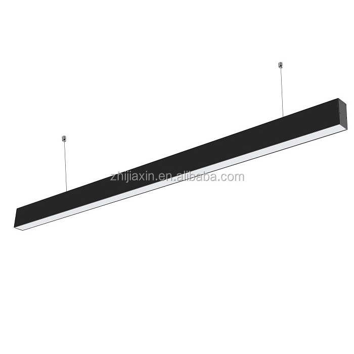 Seamless Connection 60W Aluminum Led Batten Hotel Office Suspended Lighting Linkable Led Linear Pendant Light