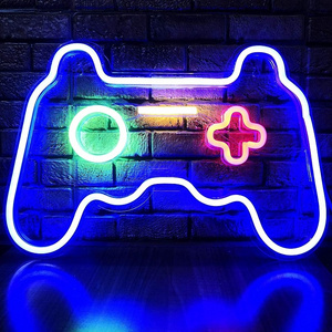 Custom Led Game Shaped Neon Lights Gamepad Controller Neon Signs for Gaming Zone Party Bedroom Wall Decoration