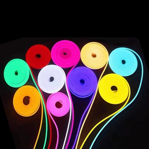 Wholesale Regular Flex Neon Lamp 5 Meters Roll Flexible Soft Strip Light 12V 24V Waterproof LED RGB Neon Rope Lights