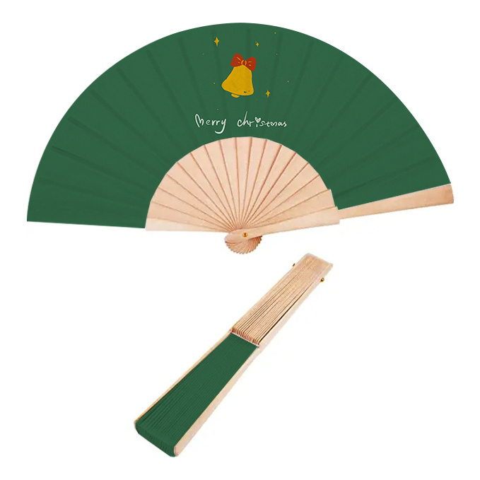 Personalized hand fan pastel colors white silk fan chinese style folding bamboo silk fabric paper fans