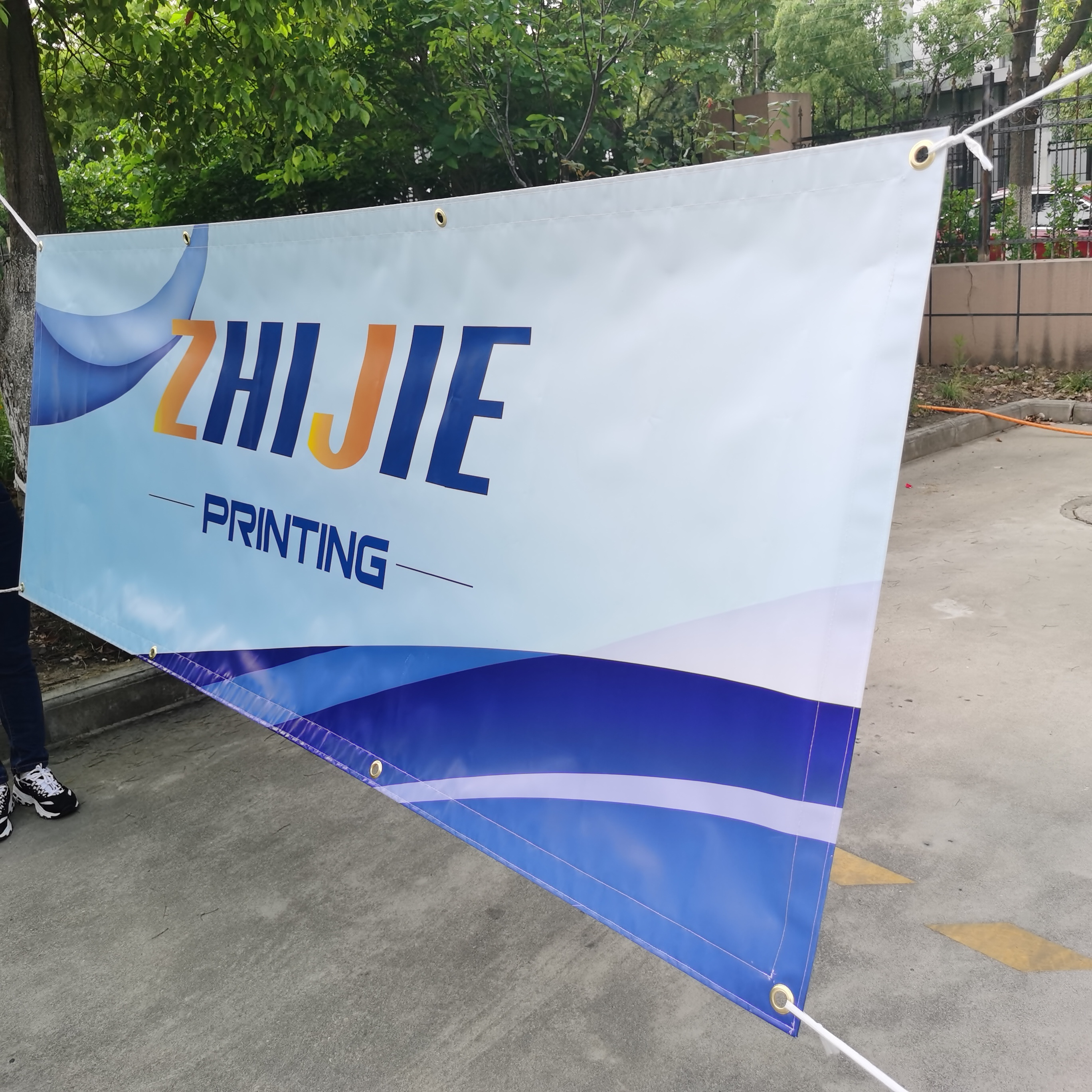 Large size custom high quality outdoor roadside hanging advertising digital banner printing vinyl banner