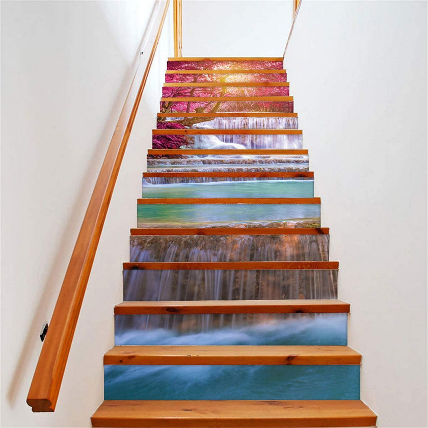 Waterproof Home Staircase Decoration Stair Stickers Decals