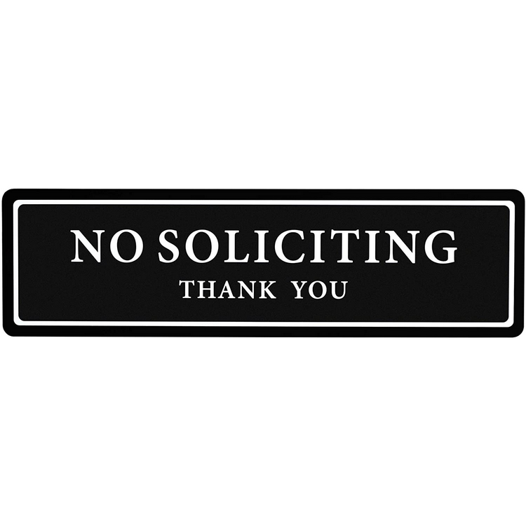 Premium Customized Premium No Soliciting Thank You Sign Door Magnet, Door Sign 2.35