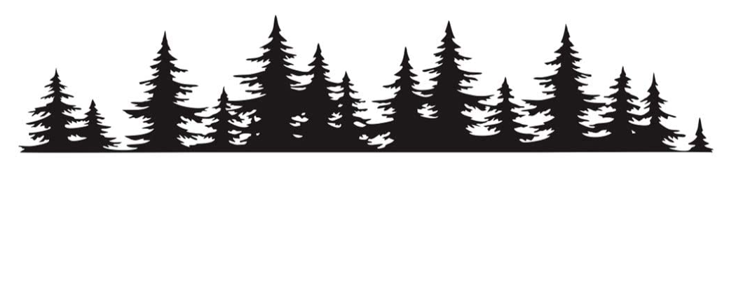 Pine Tree Forest Sticker for Car, Vinyl Decal Window Mountains Coast Graphic Sticker, Customized sticker