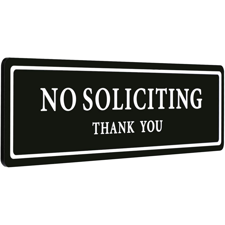 Premium Customized Premium No Soliciting Thank You Sign Door Magnet, Door Sign 2.35