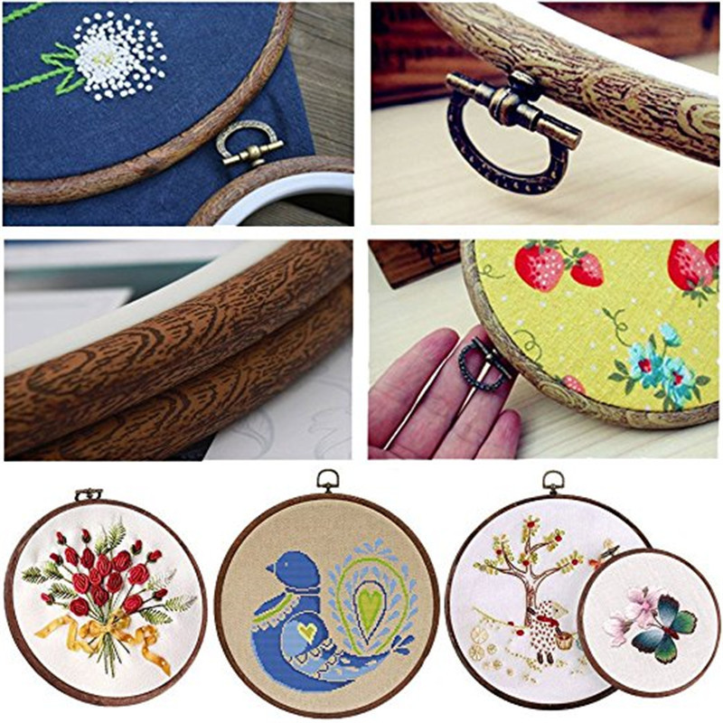 Hand DIY Needle craft Sewing Tools ABS Embroidery Hoop Ring Circle Round Loop Cross Stitch Frame