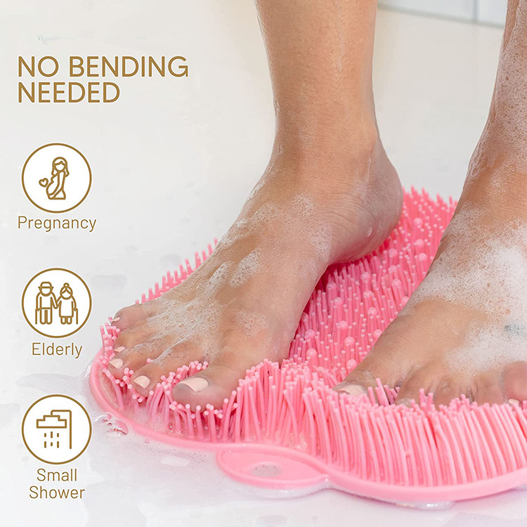 New arrival silicone foot scrubber massage high quality wholesale foot massager scrubbers shower foot massager scrubber