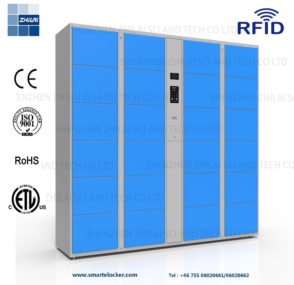 Smart metal storage/barcode/electronic locker for school student gym laundry beach