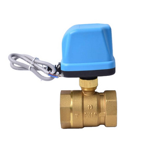 Custom water shut off  brass Motorized control valve  electric actuator ball valve