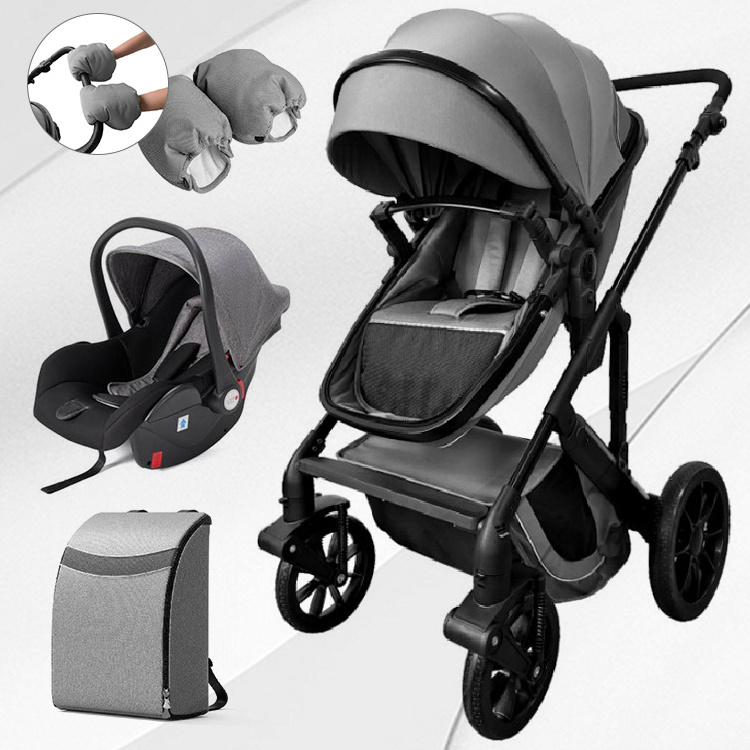 Children's car can sit baby stroller  3 in 1 on the baby toy with  four-wheel stroller baby cars