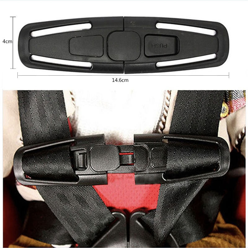 Kids Toddler Safe Strap Fixed Lock Car Safety Seat Strap Belt Harness Chest Clip Safe Buckle for Baby