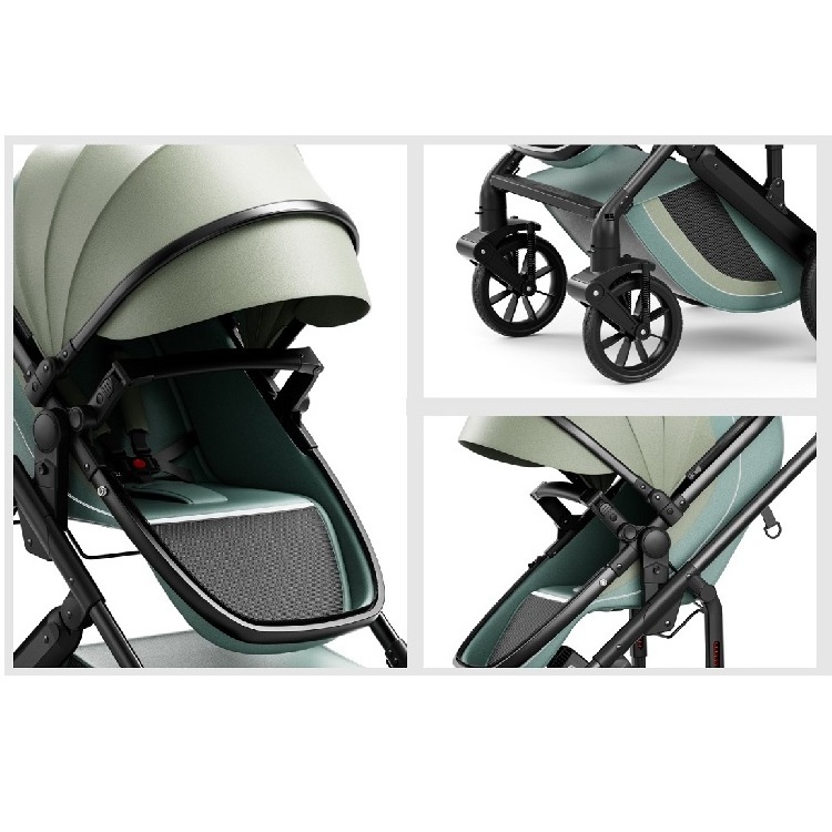 3 in 1 Baby Stroller Pram With Bassinet And Swing Cradle For New Bebe Travel System Baby Carriage