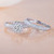 custom 925 sterling sliver ring diamond ring women's classic zircon wedding ring