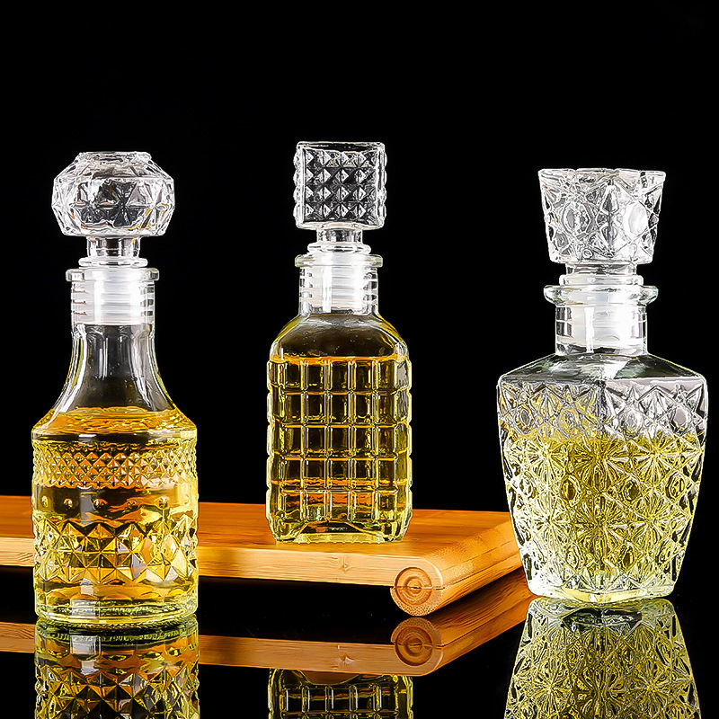 New creative 50ml lead-free mini crystal glass decanter bar wine whiskey decanter bottles