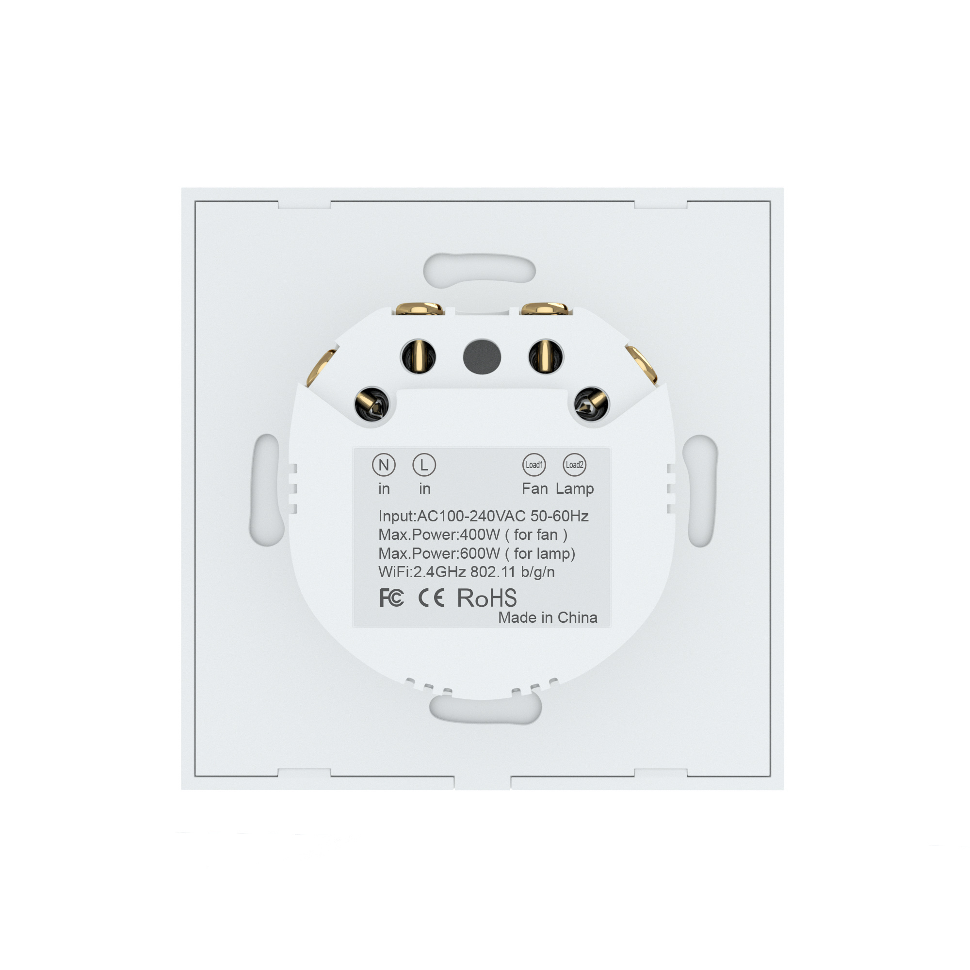 Tuya Smart Touch Wall Switch for Fan and Light WiFi Smart Voice Control Ceiling Fan Light Switch