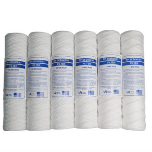 Zhilv OEM PP core string wound filter element 5 10 30 micron corrugated polypropylene filter cartridge