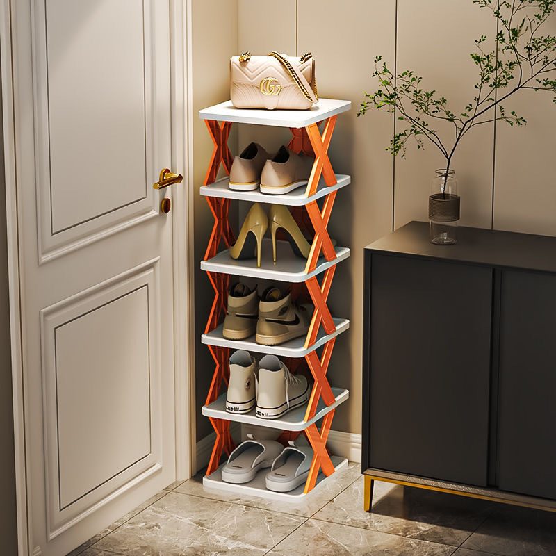 Sesame Modern Design Entryway Multi-layer Shoe Rack Space Saving Portable Plastic Shoes Organizer