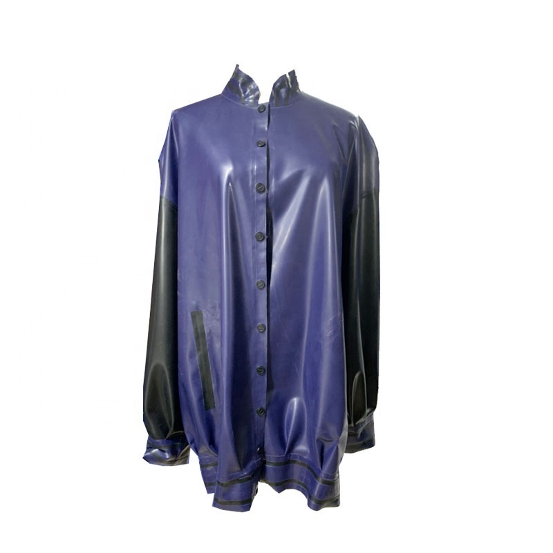 Latex Arrivals Fetish Rubber Catsuit Zipper Latex Full Body Black Women Unisex Customized OEM ODM very Cute Jacket