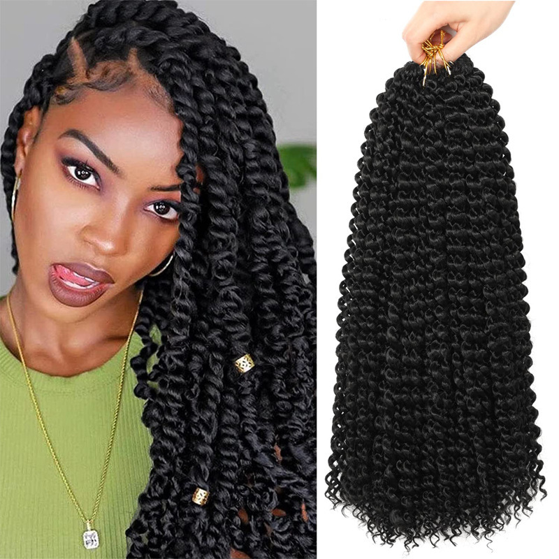 Wholesale 18 Inch Faux Locs Crochet Dreadlock Hair Curly Braids Extensions Wig