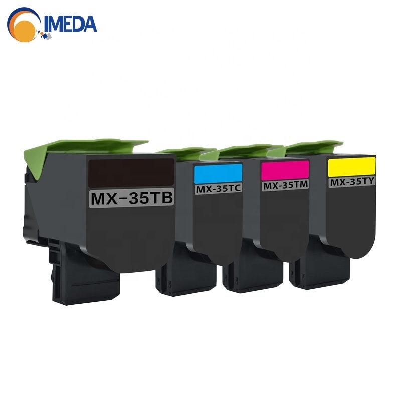 IMEDA MX-C35T Compatible Toner Cartridge Replacement for Sharp MX-C35TB MX-C35TC MX-C35TY MX-C35TM MX-C357F MX-C407P Printer