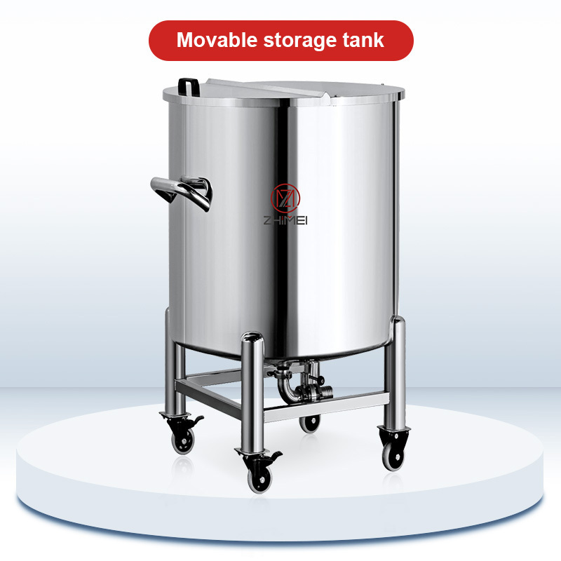 Cheap price stainless steel cosmetic Beer milk juice diesel fuel movable storage tank movable storage tank