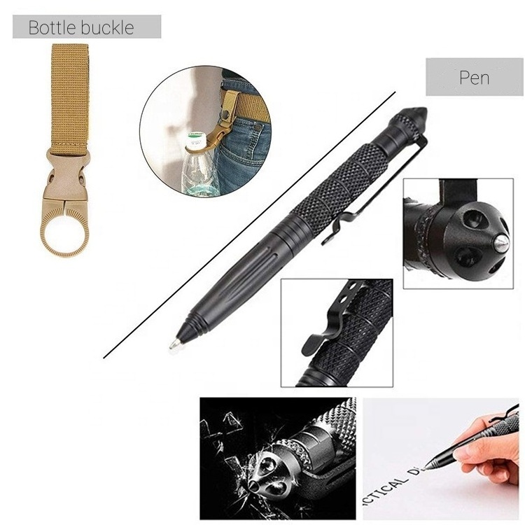 Wholesale Emergency Best Survival Kit multifunctional Survival Gear Kit with Hatchet Spork and flashlight