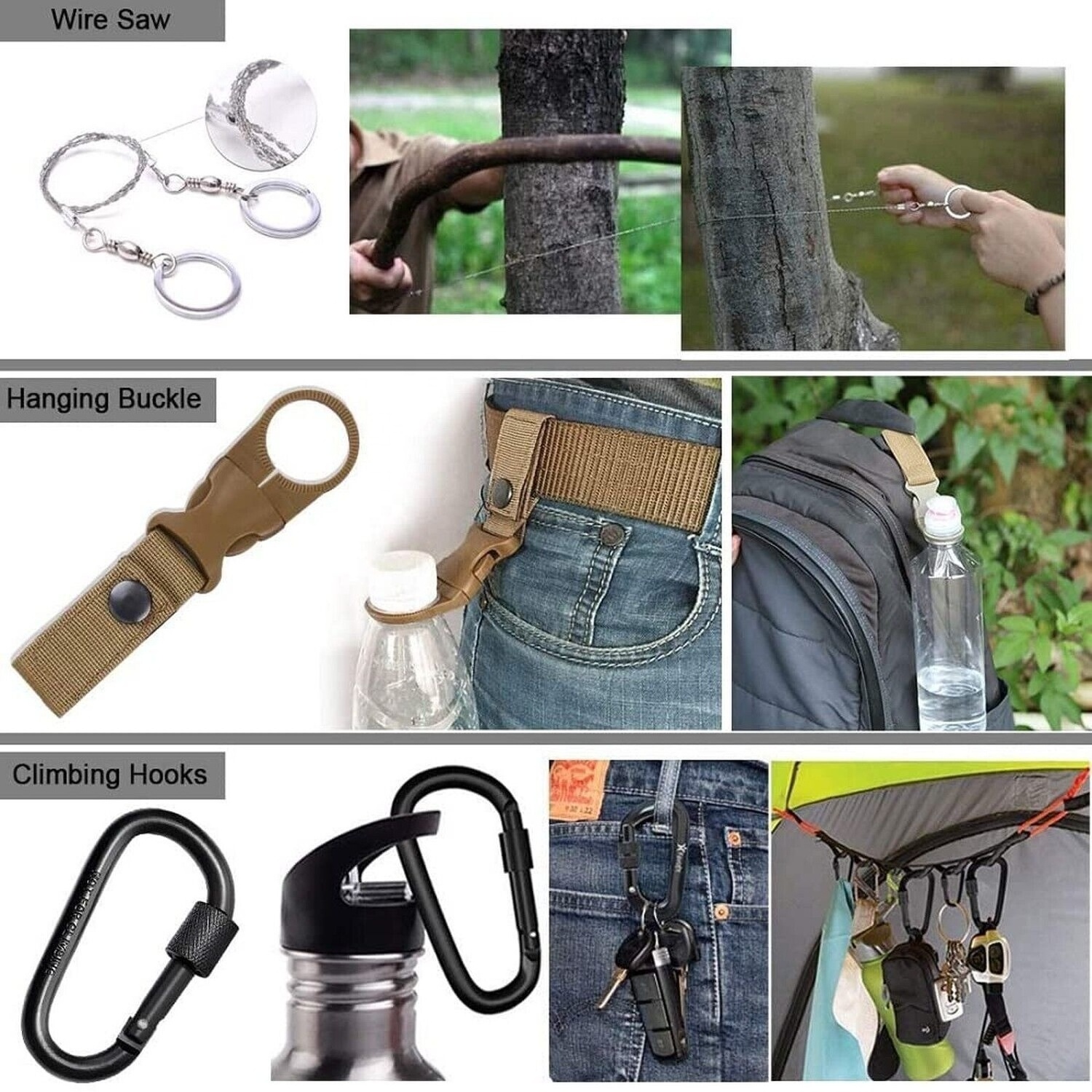 Survival Kits Emergency Survival Gear and Equipment Cool Gadgets for Men Camping Fishing Hunting Outdoor