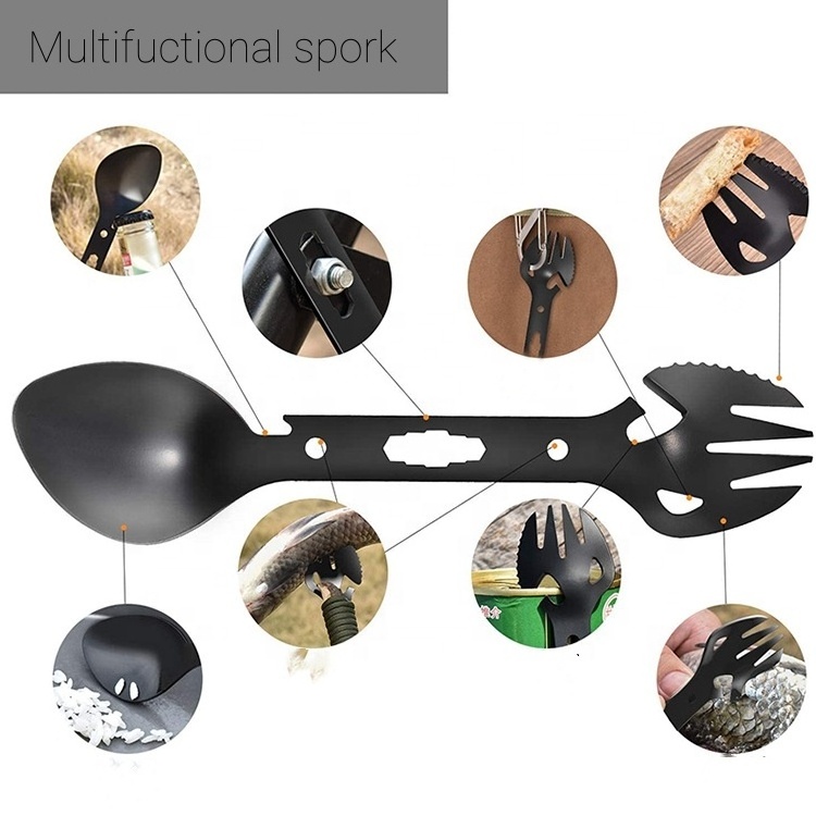 Wholesale Emergency Best Survival Kit multifunctional Survival Gear Kit with Hatchet Spork and flashlight