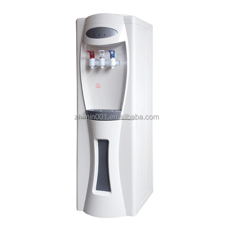 3 tap hot and cold silver grey stainless steel standing drinking water dispenser YLRS-B26F