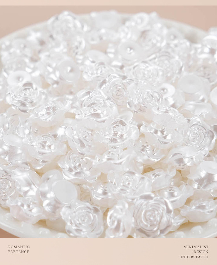 250g/bag Pearl rose cream glue mobile phone case resin Accessories Jewelry resin flower jewelry accessories for diy