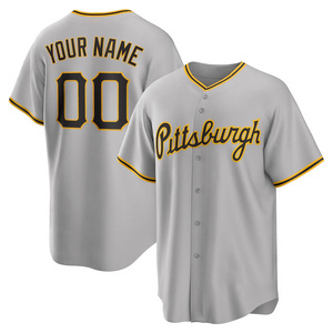 Original 1:1 USA baseball jersey Men's Pittsburgh team Roberto Clemente NK softball Jersey custom baseball shirts