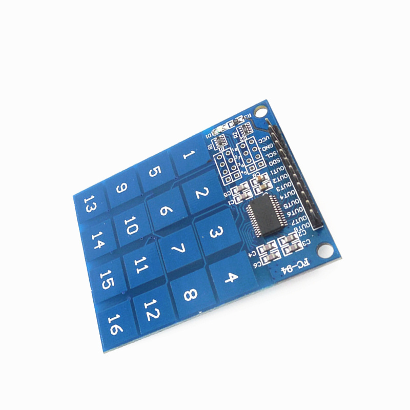 TTP229 16 Way Diaital Capacitive Touch Sensor Module Digital Keypad Module l6 Channel Capacitive Touch Switch for Arduinos DIY