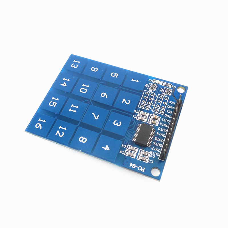 TTP229 16 Way Diaital Capacitive Touch Sensor Module Digital Keypad Module l6 Channel Capacitive Touch Switch for Arduinos DIY