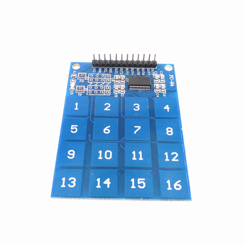 TTP229 16 Way Diaital Capacitive Touch Sensor Module Digital Keypad Module l6 Channel Capacitive Touch Switch for Arduinos DIY