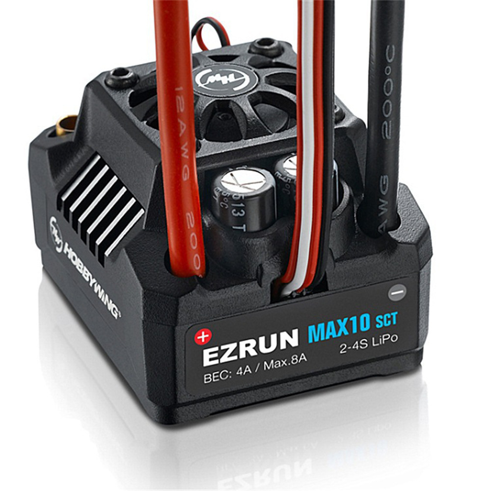 Hobbywing EZRUN Max10 120A ESC Brushless ESC 1/10 SCT RC Hobby Truck MAX10-SCT 120A connector for 1:10 RC Car