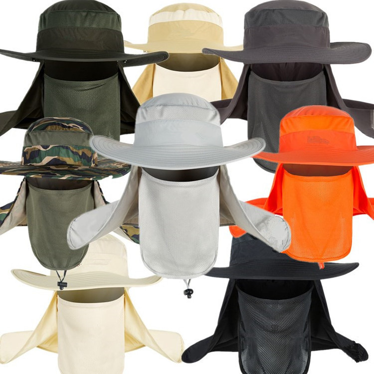 Summer Sun Bucket Hats For Man Quick-Drying Outdoor Fishing Cap Adjustable Fisherman Hat Women's Uv Protection Beach Panama cap